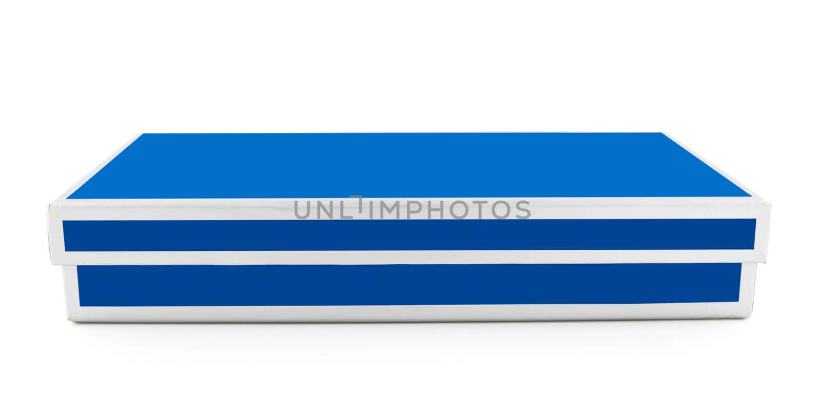 Blue giftbox isolated on white