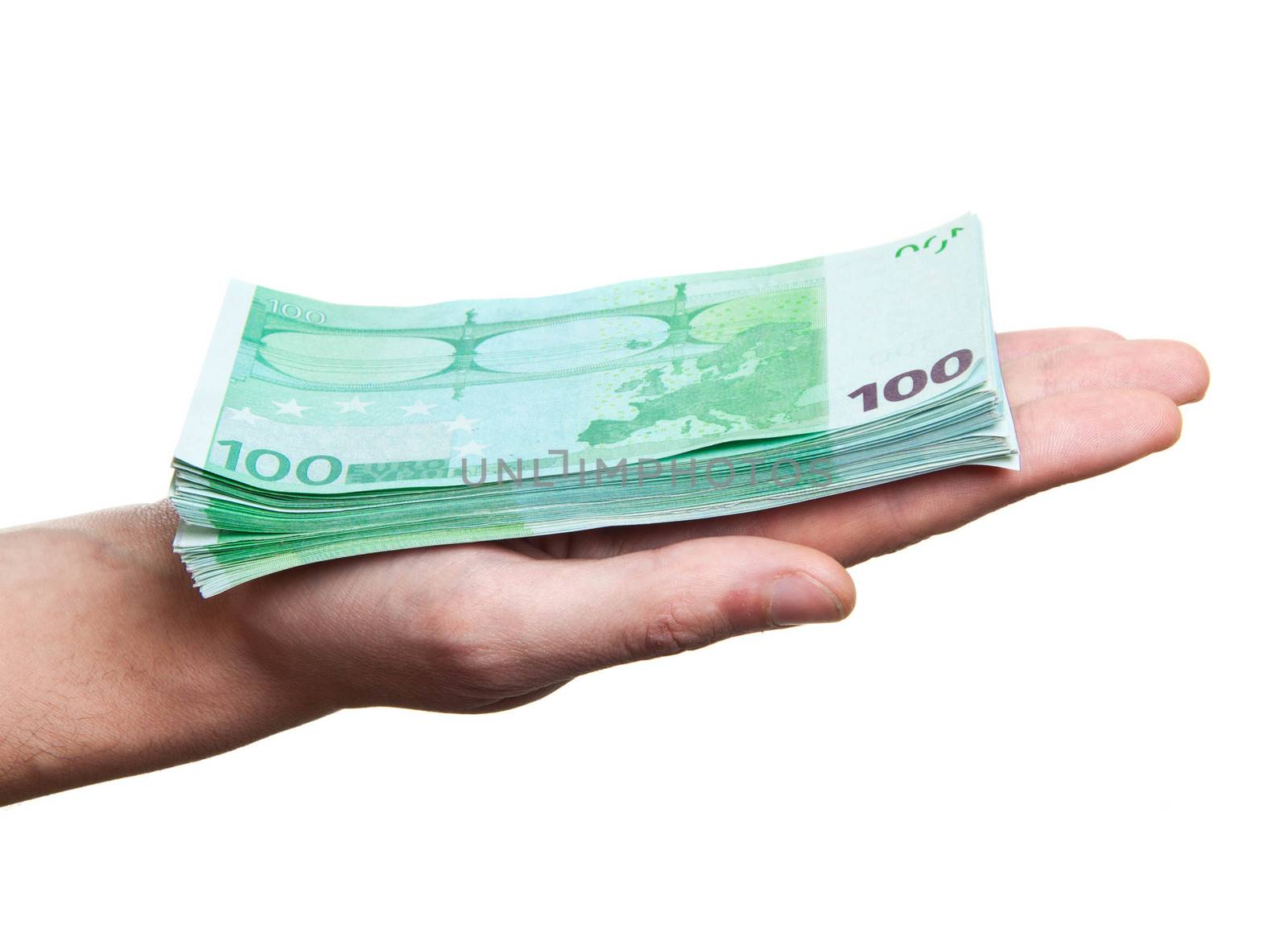 close up image of hand taking several bills
