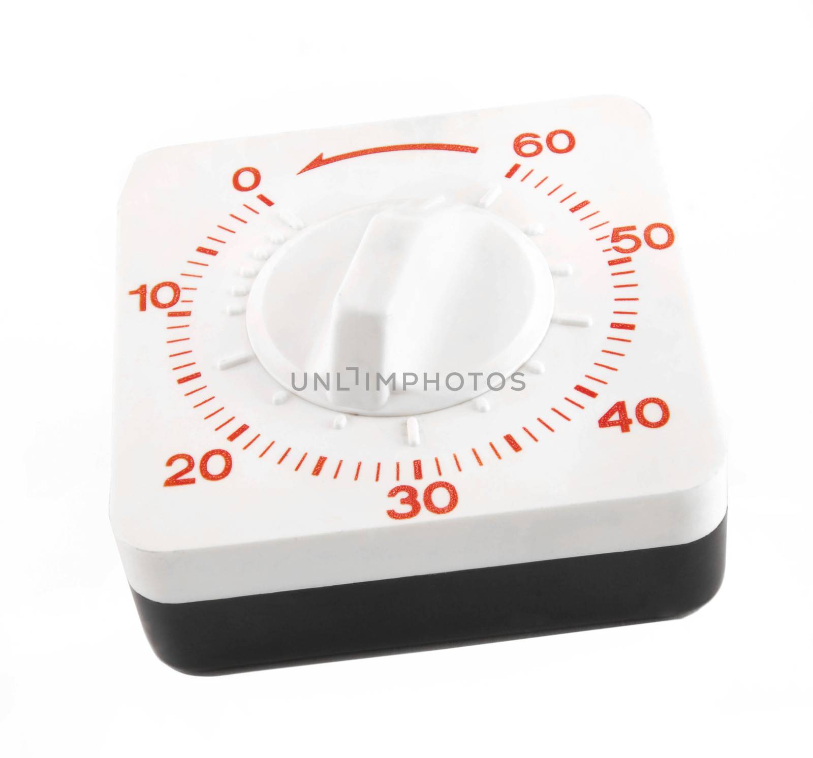 Kitchen timer isolated on white