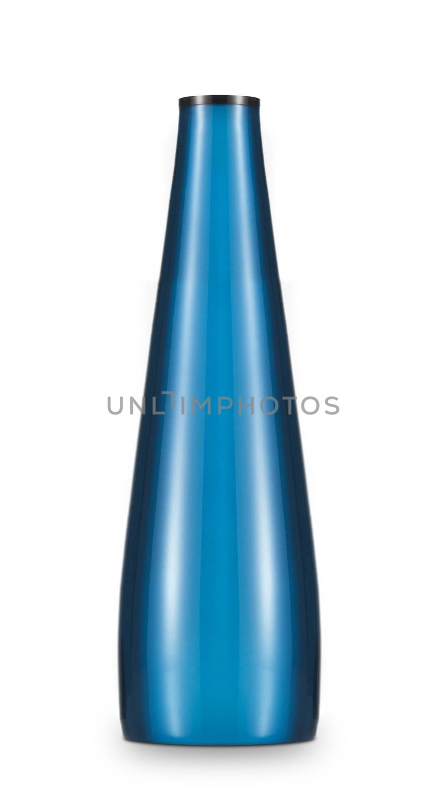 blue bottle isolated