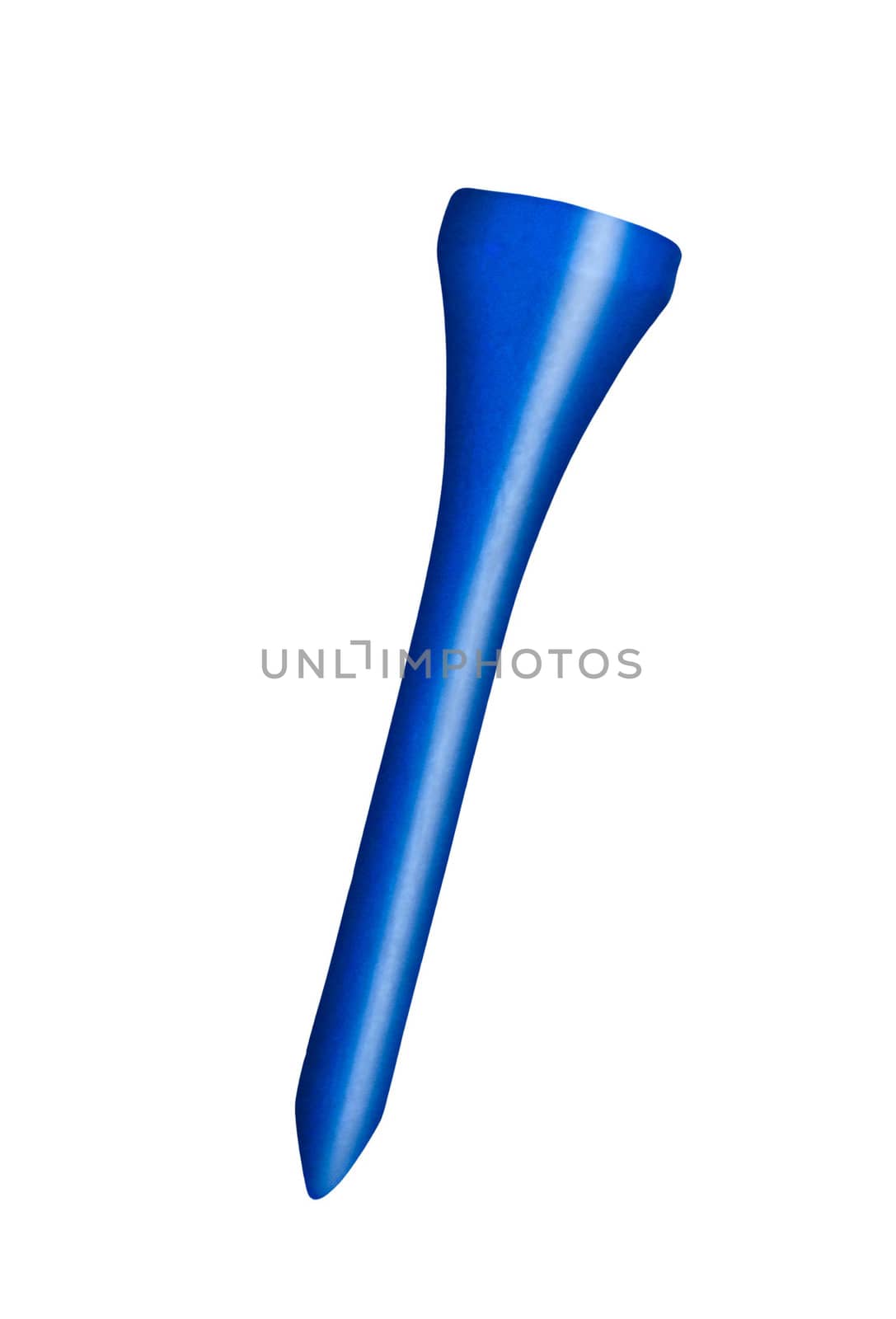 Golf tee isolated over white