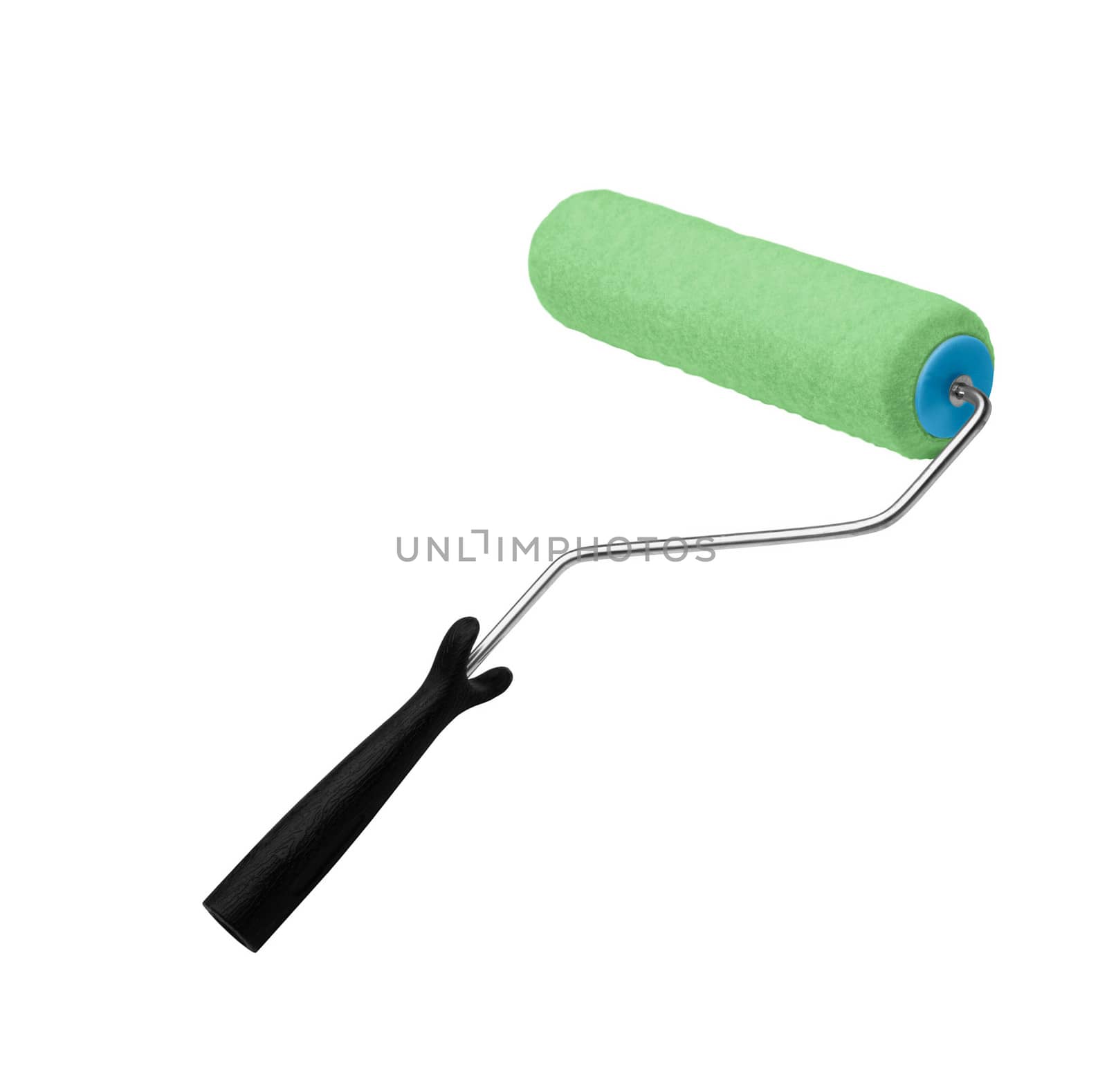 Green paint roller