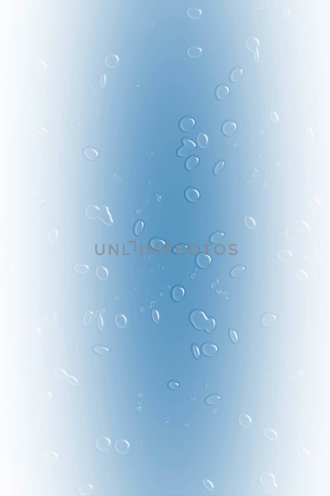 Blue water drops background texture