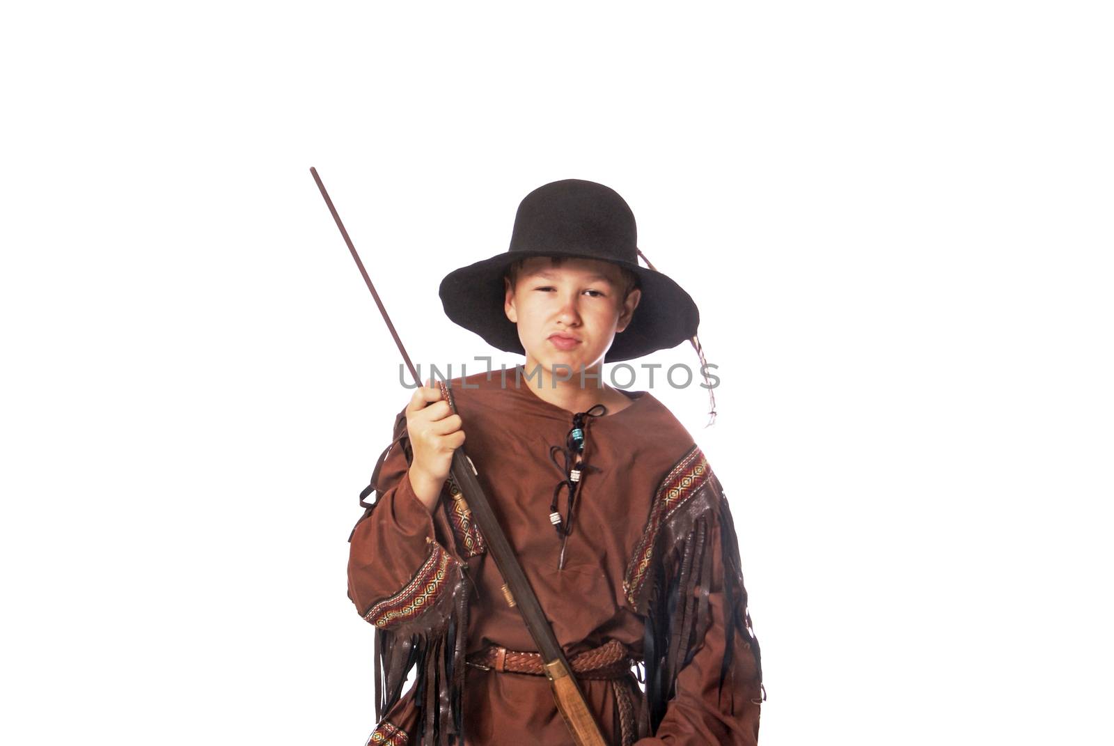 Young Fur Trapper From Early American History by rcarner