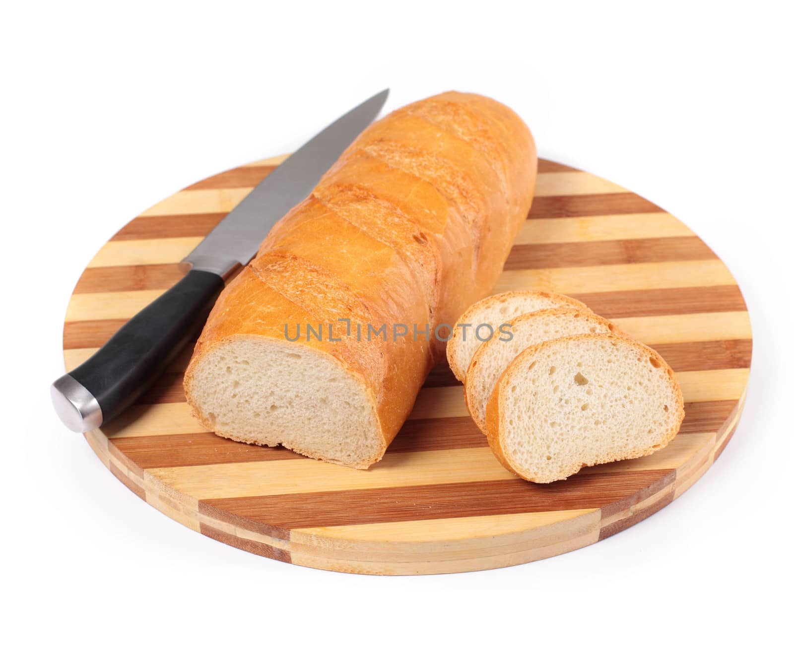 sliced bread on plate