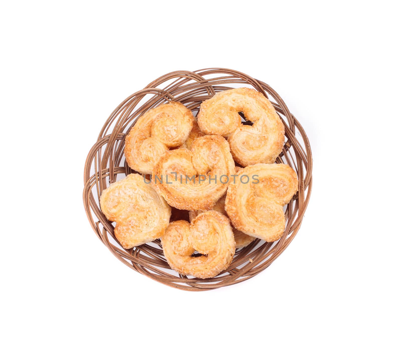 Dutch cookie in basket