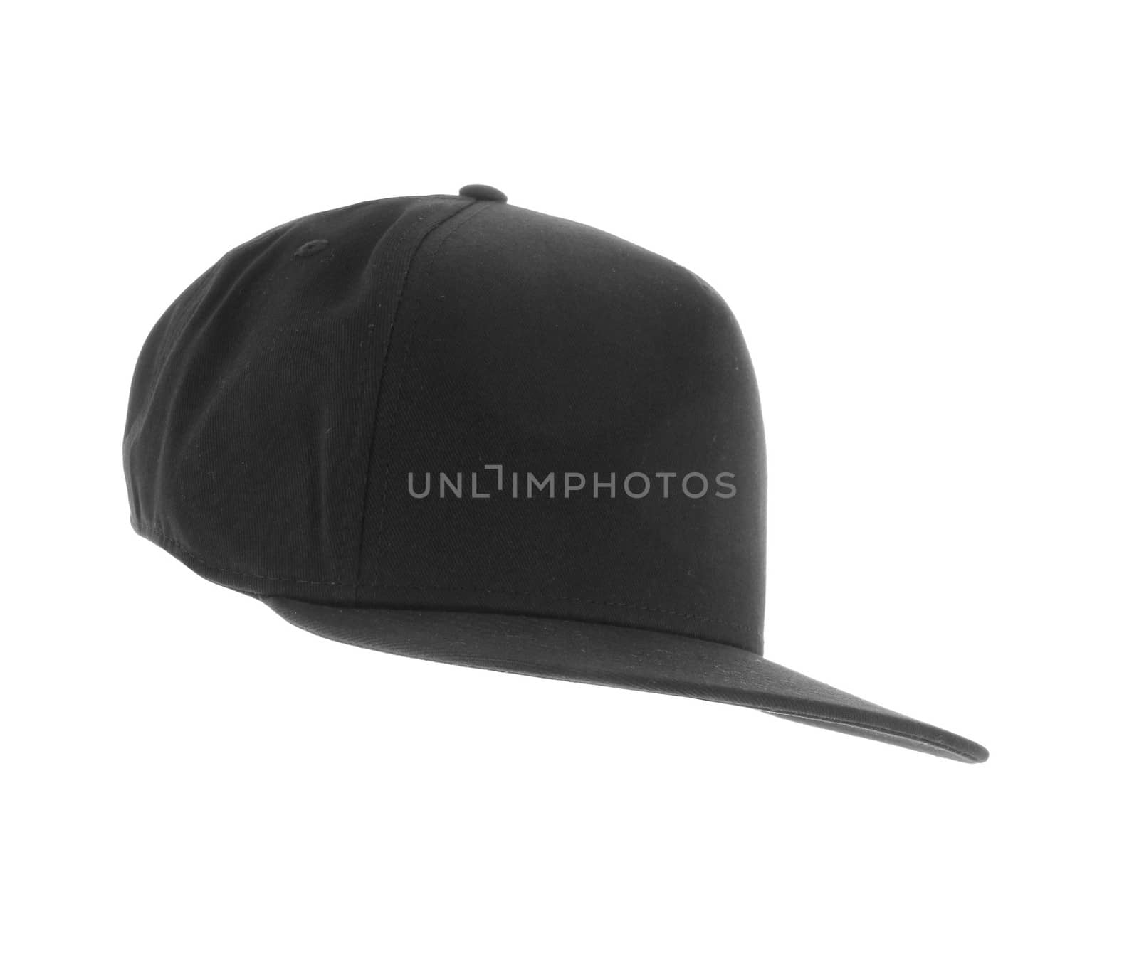 Gray cap on white background