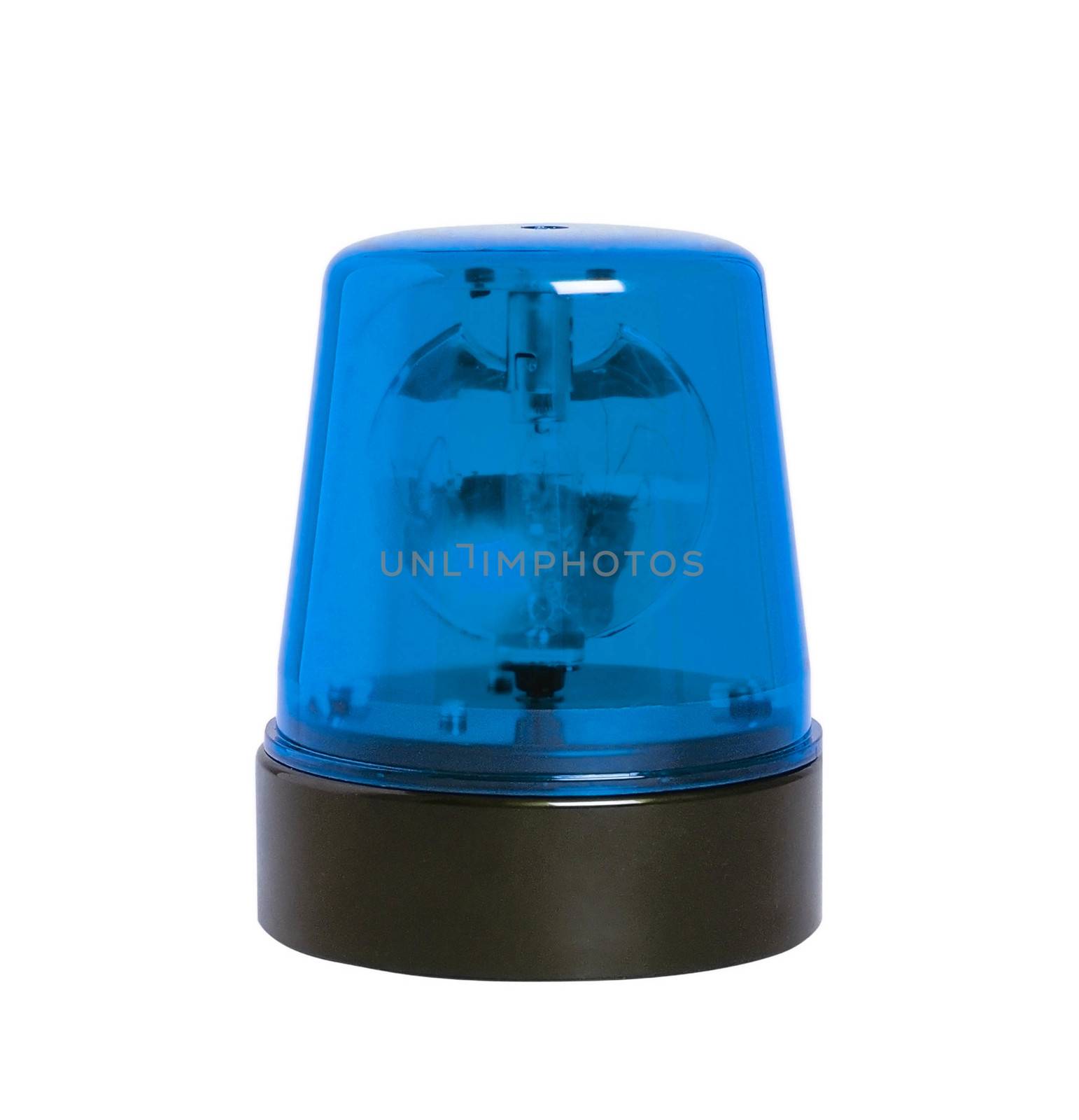 blue rotating beacon