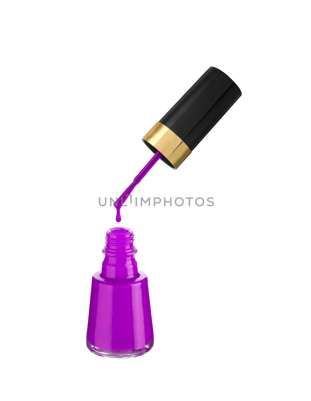 nail polish on white background