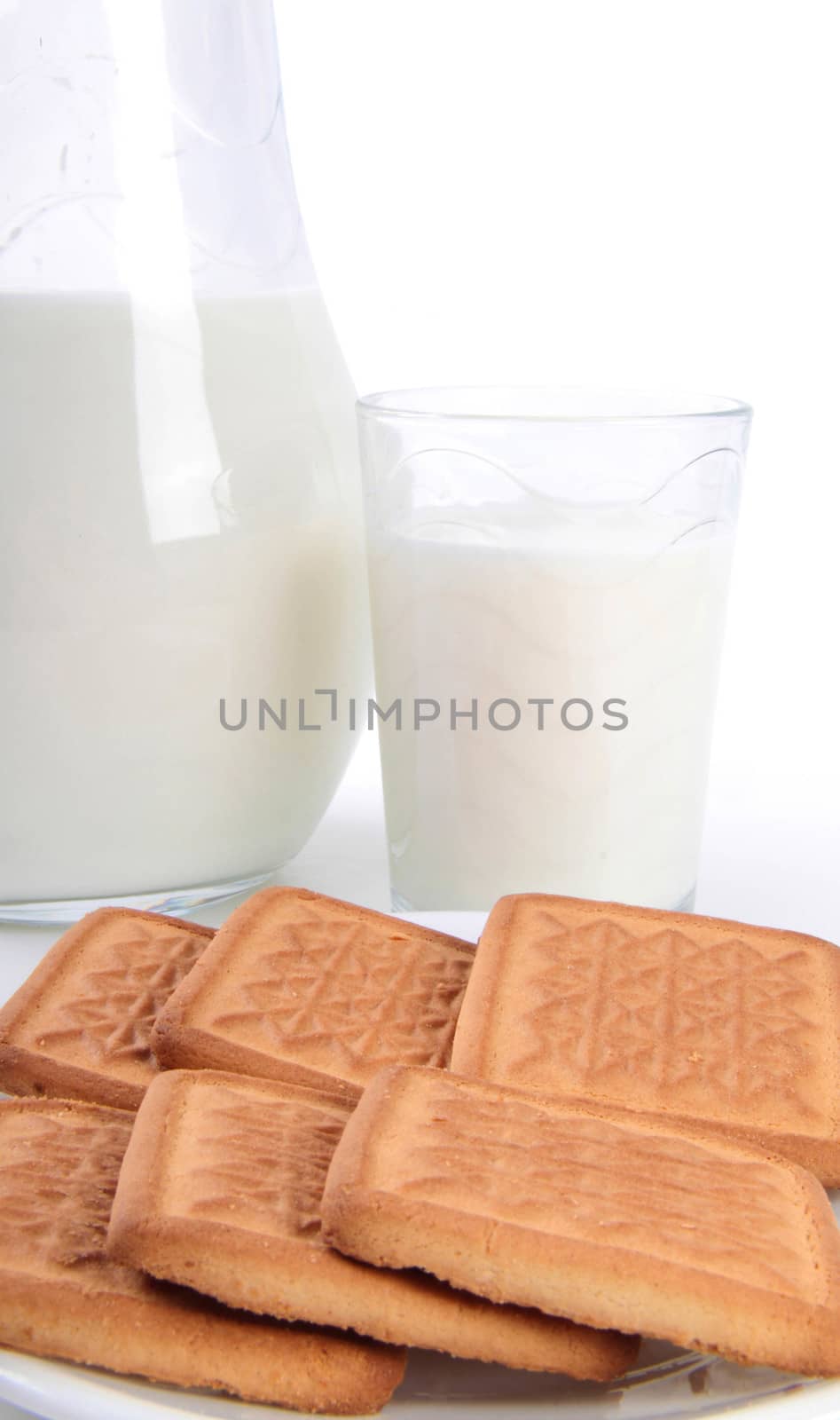 Milk and Cookies isolated