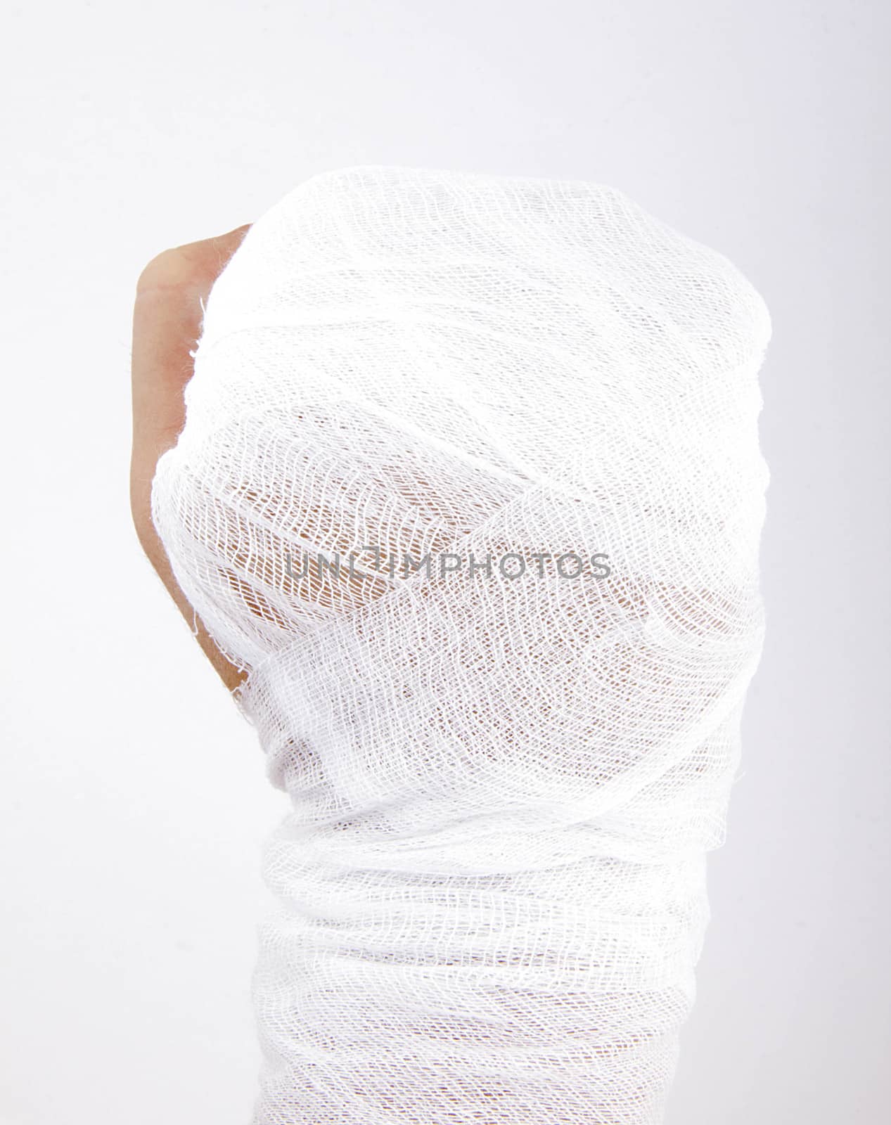 men's bandaged hand by shutswis