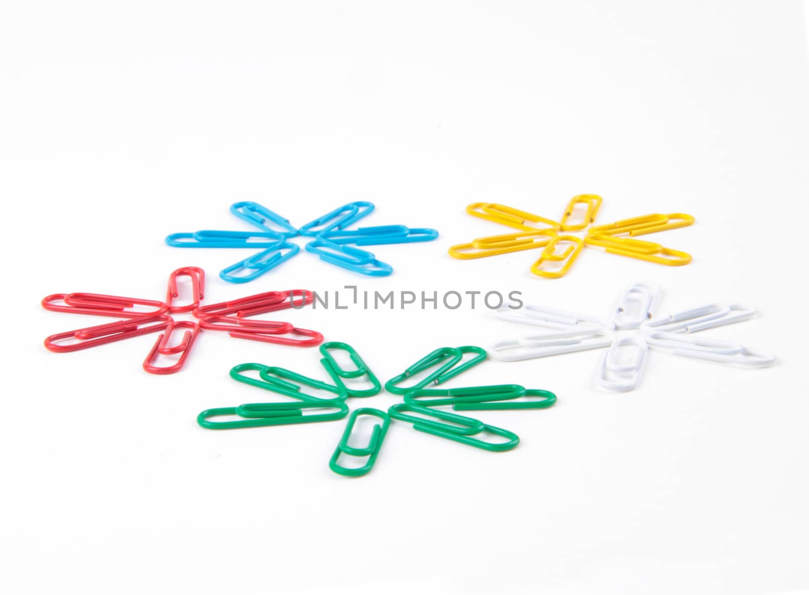 Office - Colored staples isolated by shutswis