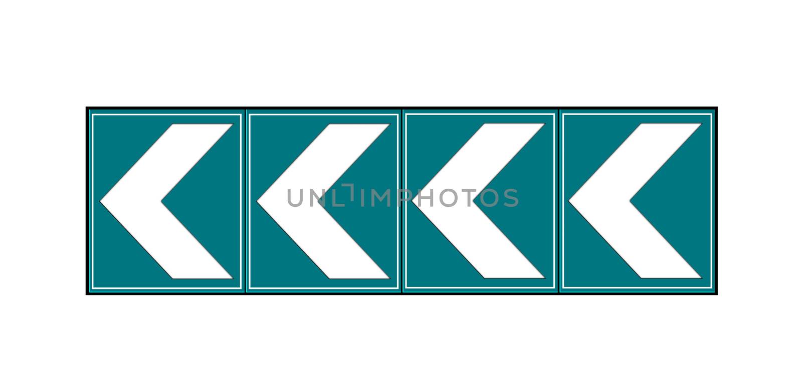 directional arrow sign to right by shutswis