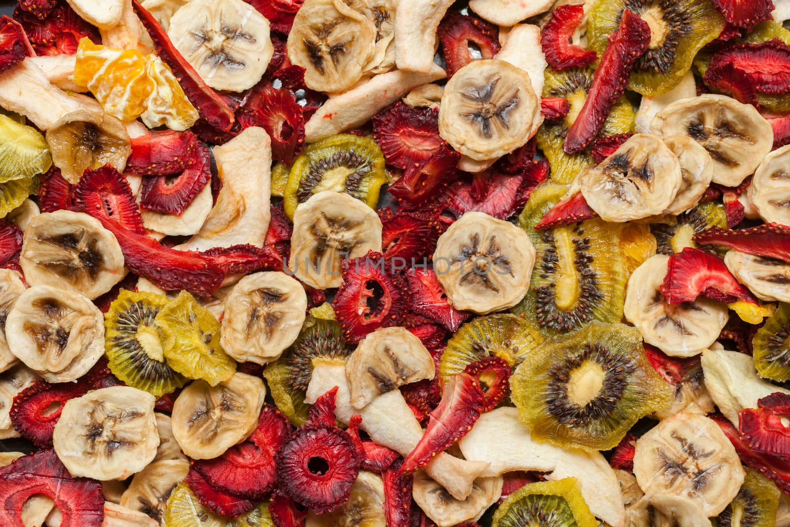 Various dried fruits by Portokalis