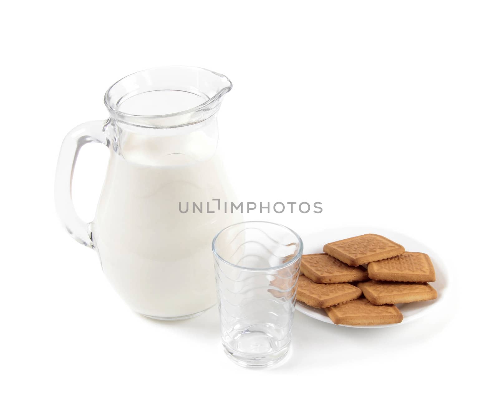 Milk and Cookies isolated by shutswis