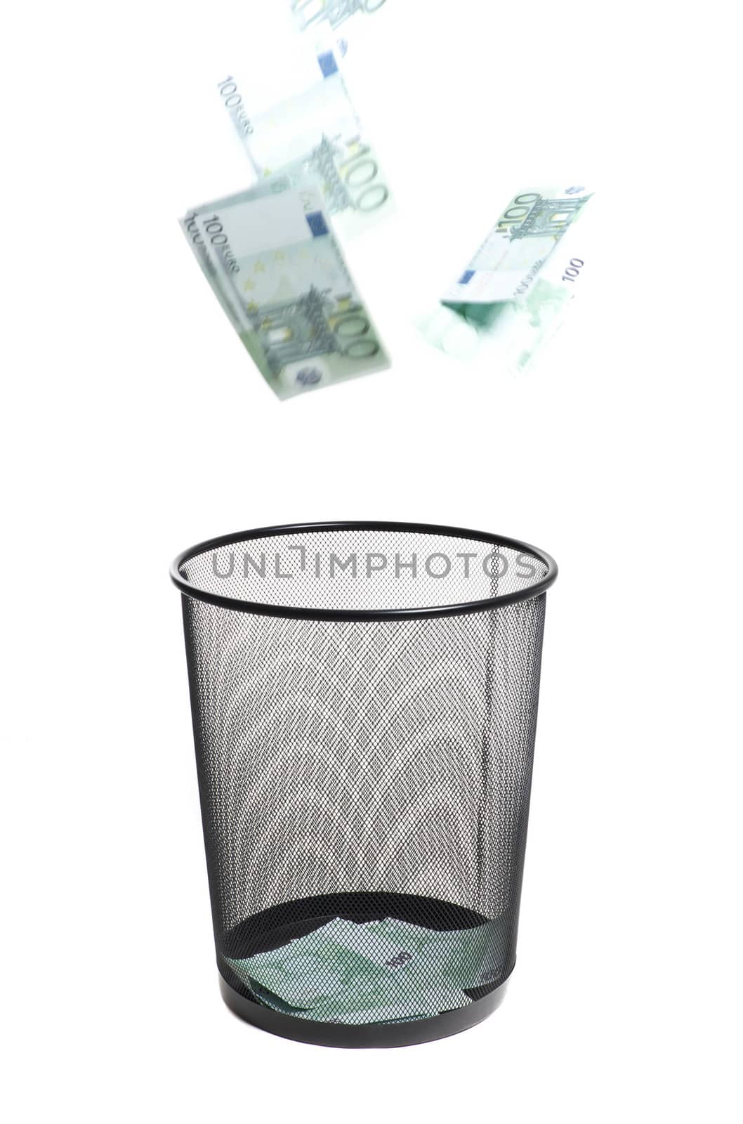 money flying into the trash by shutswis