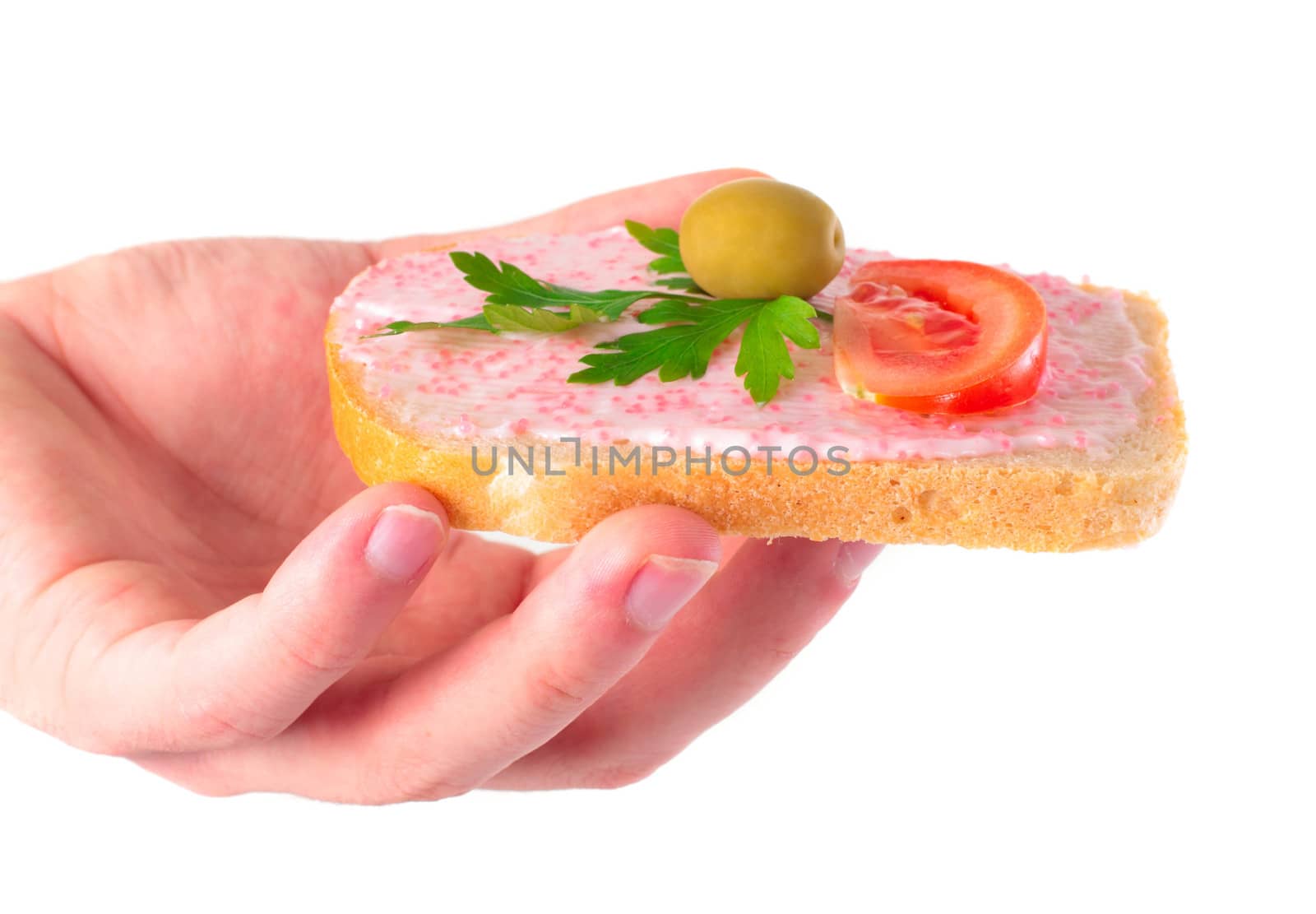 man holding delicious toast by shutswis