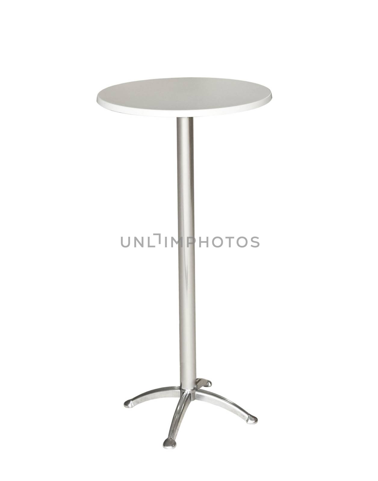 table isolated on white background with clipping path