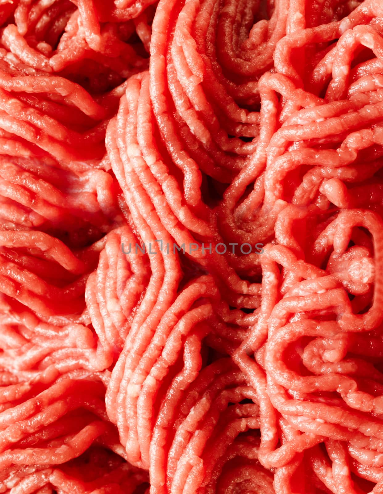 Raw minced beef close-up by shutswis