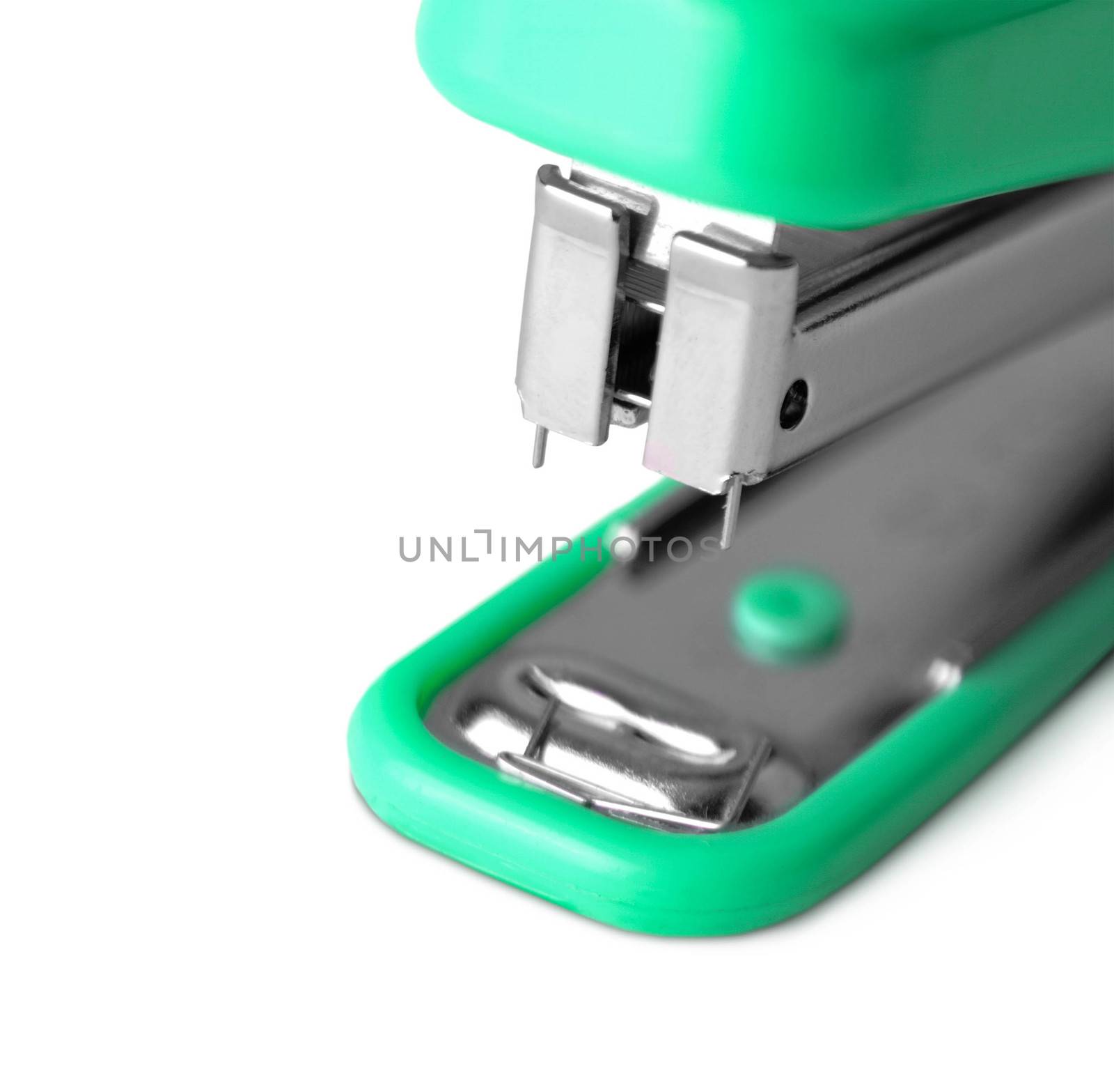 plastic stapler green