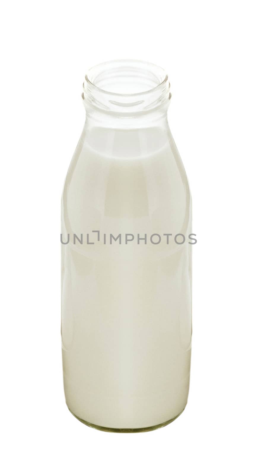 Milk botle isolated on white