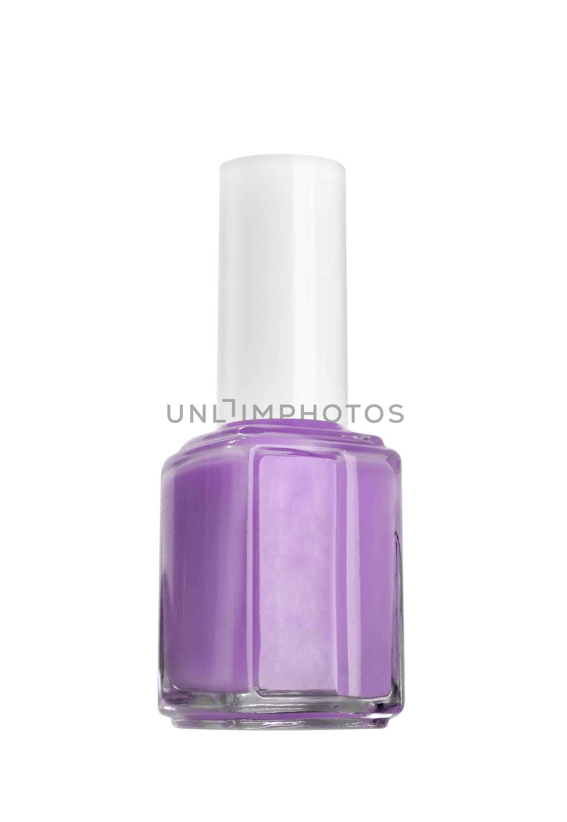 Isolated purple Nail Polish dripping