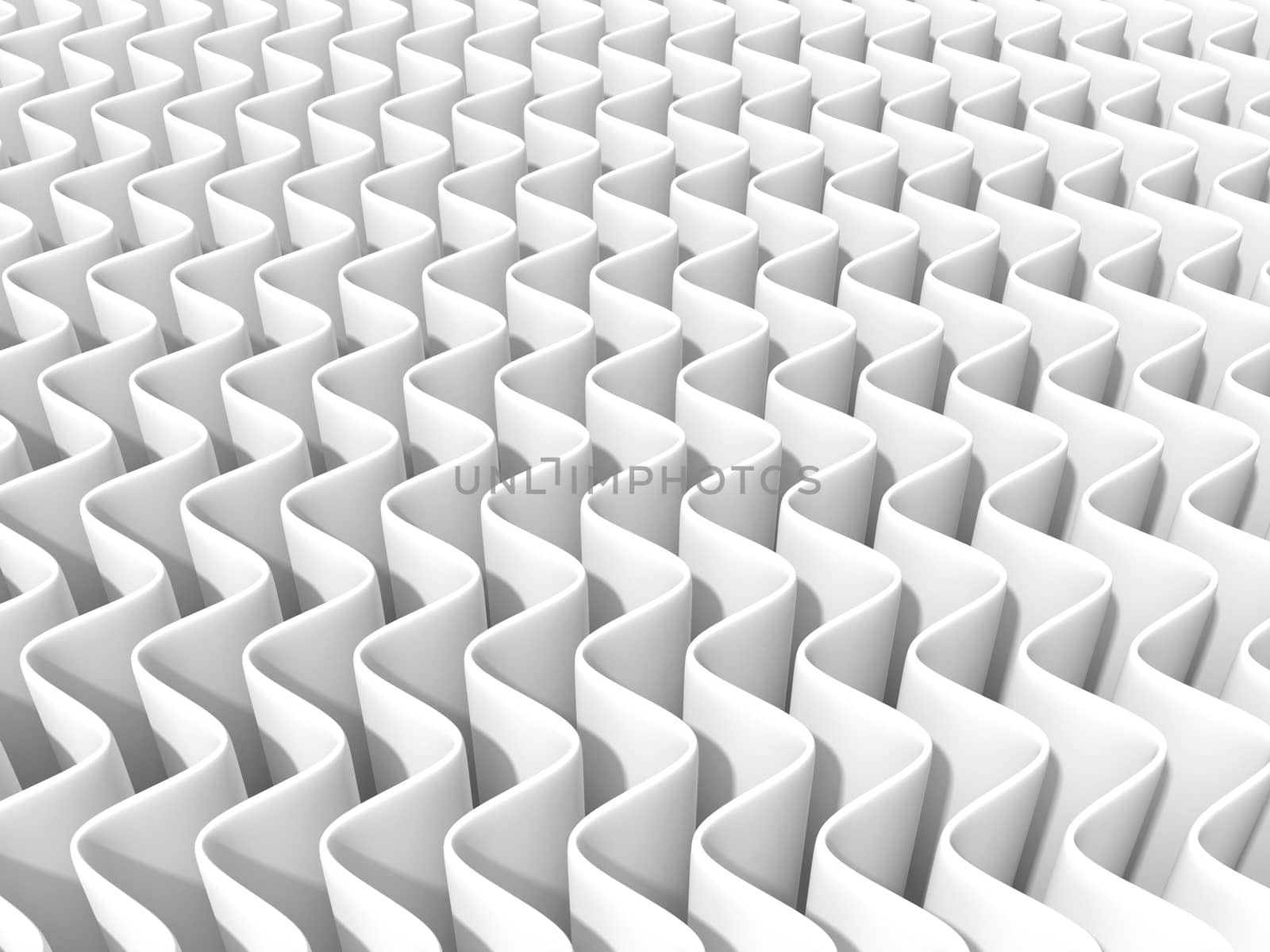 White abstract wave background. 3D by djmilic