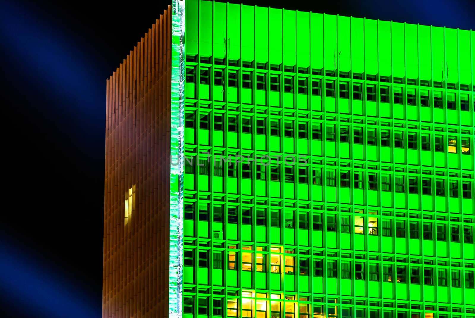Green building tall windows by merge