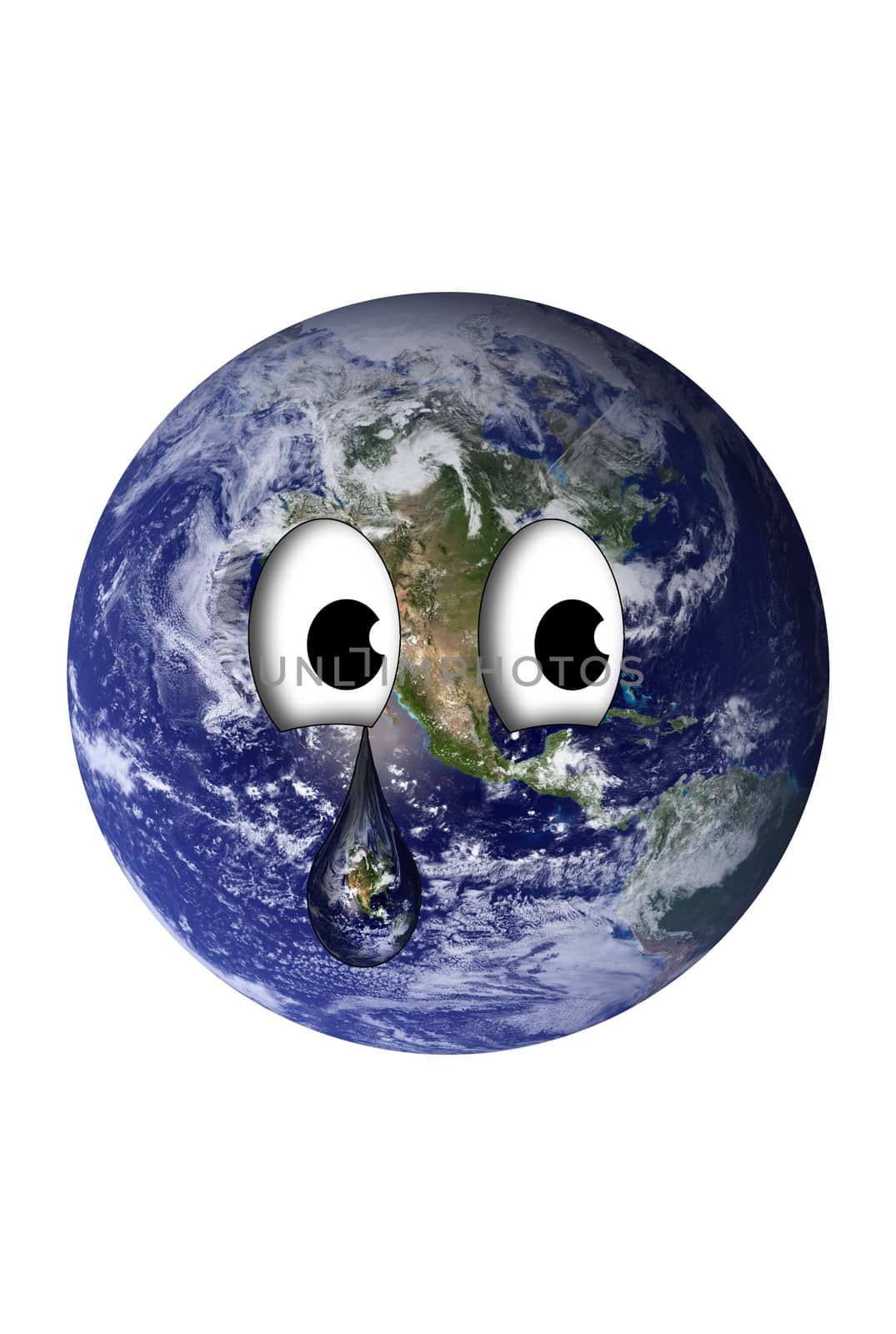 Earth With A Teardrop by rcarner