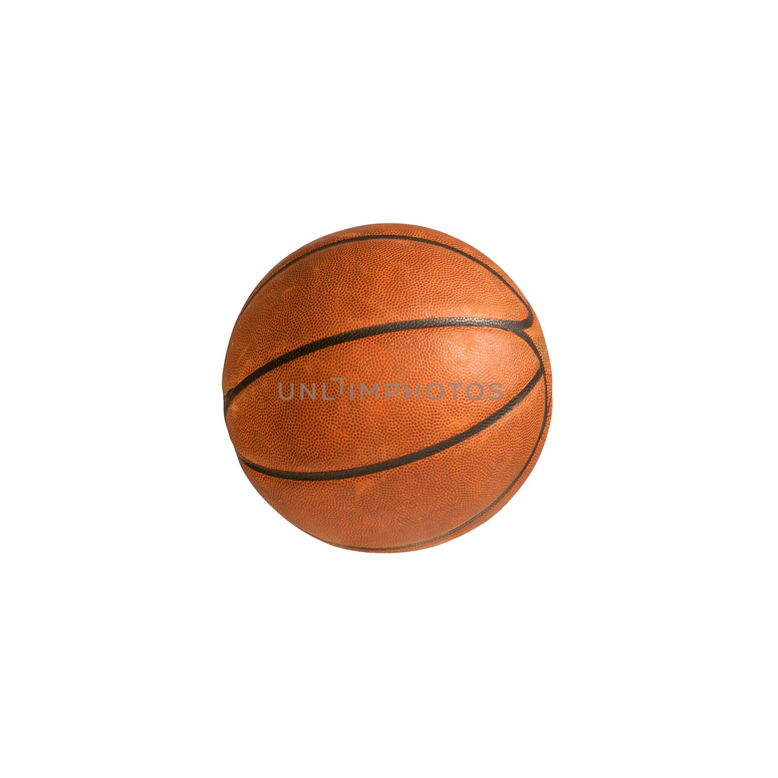 Basketball on White Background by rcarner