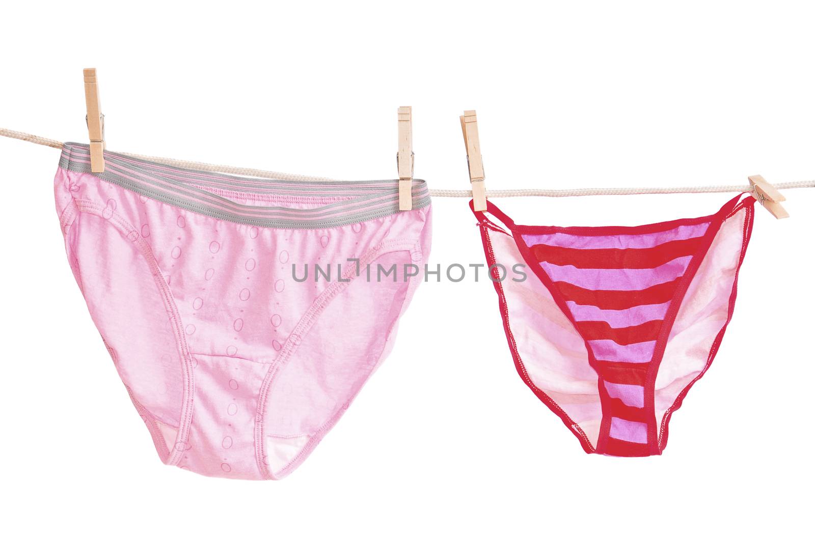 Two Pair of Panties on Clothesline by rcarner