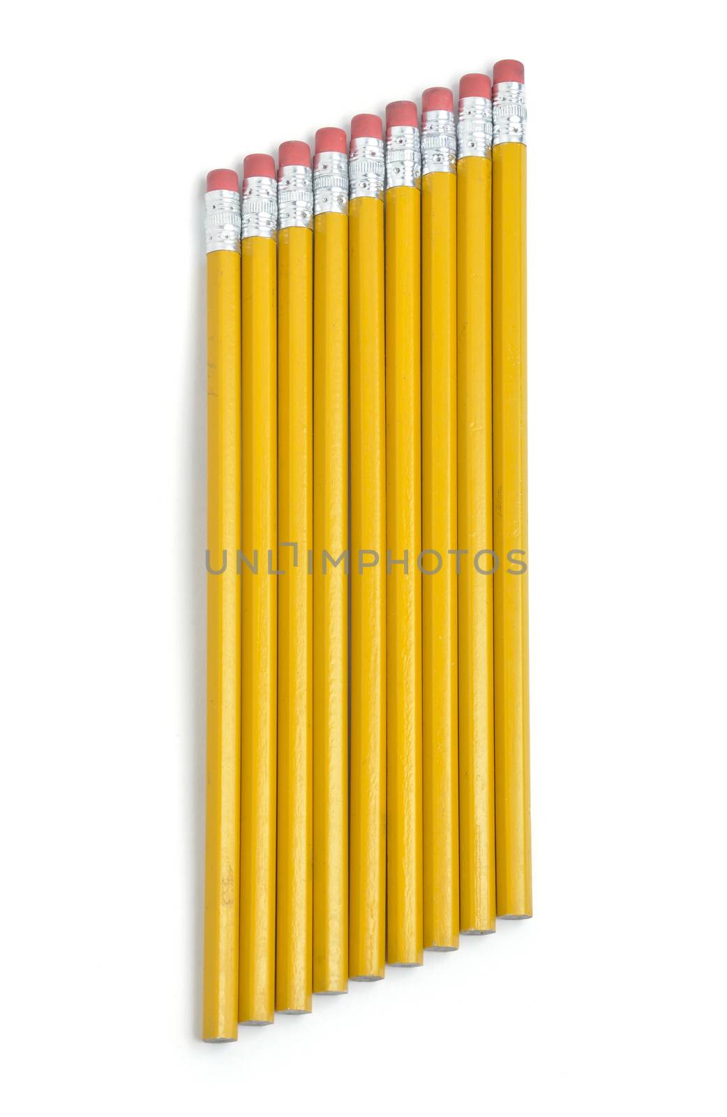 Row Of Number Two Pencils Ready For Use by rcarner
