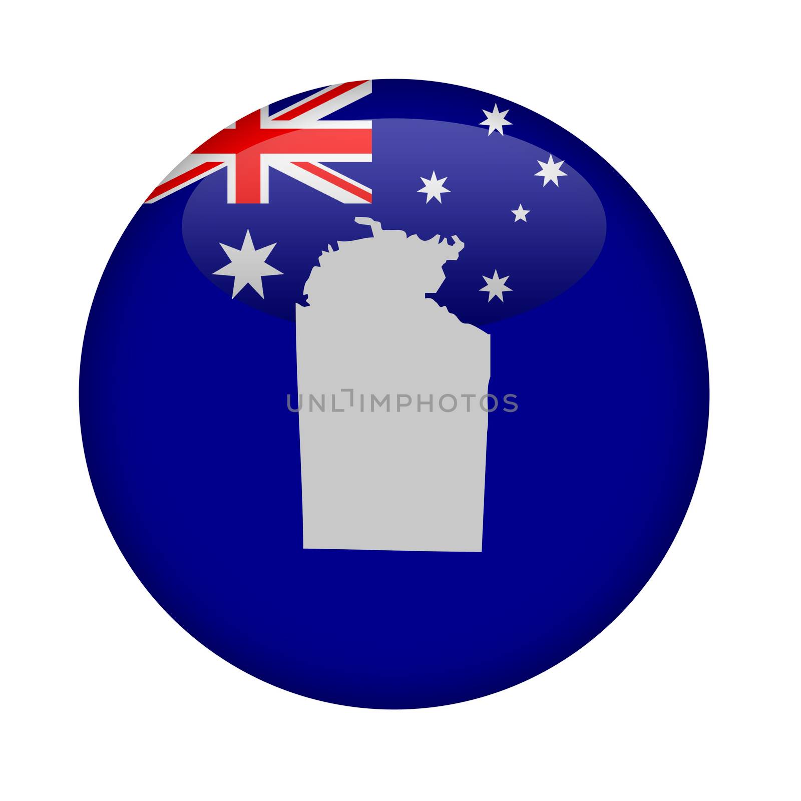 Australia Northern territory map button by speedfighter