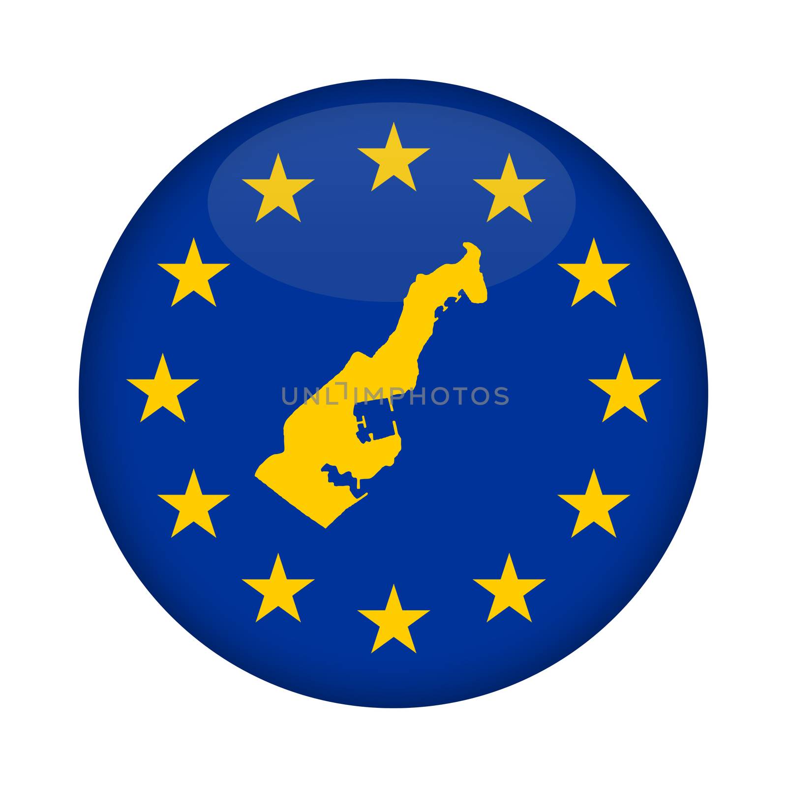 Monaco map European Union flag button by speedfighter