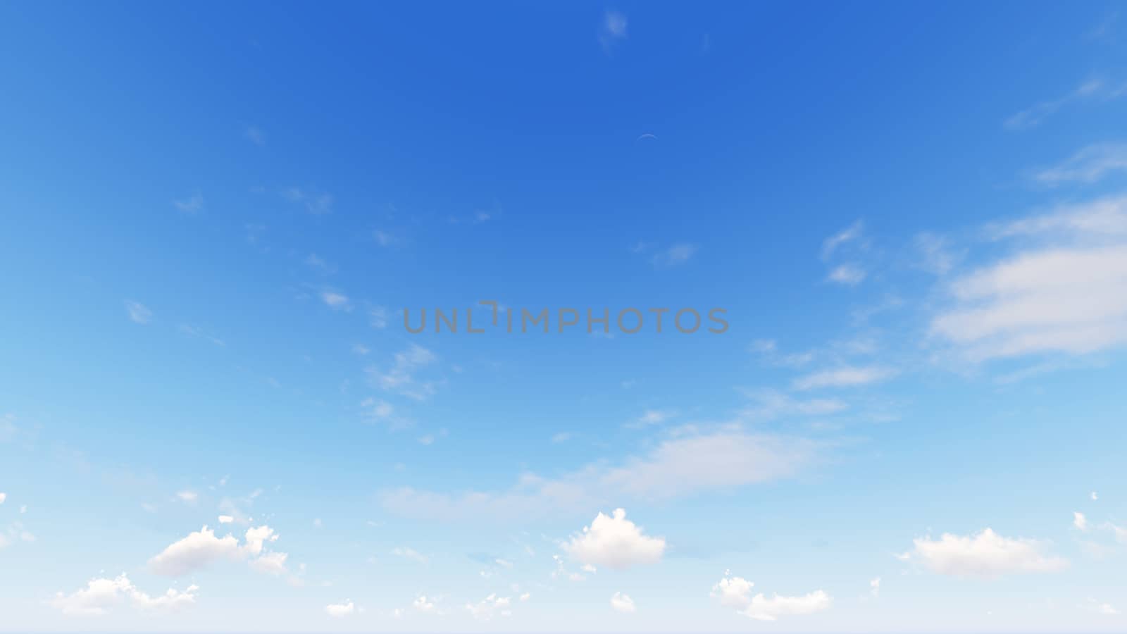 Cloudy blue sky abstract background, blue sky background with tiny clouds, 3d rendering

