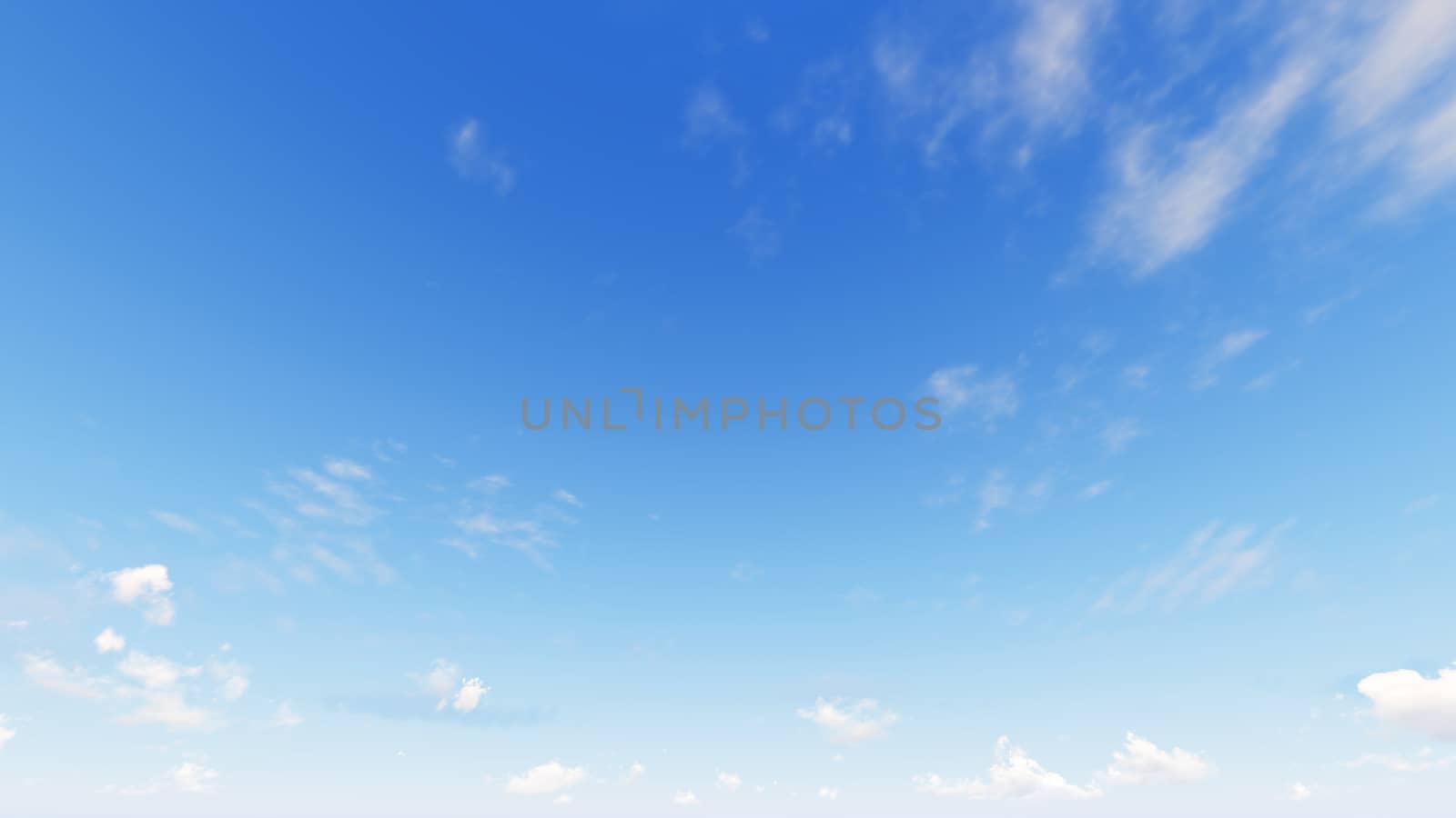 Cloudy blue sky abstract background, blue sky background with tiny clouds, 3d rendering

