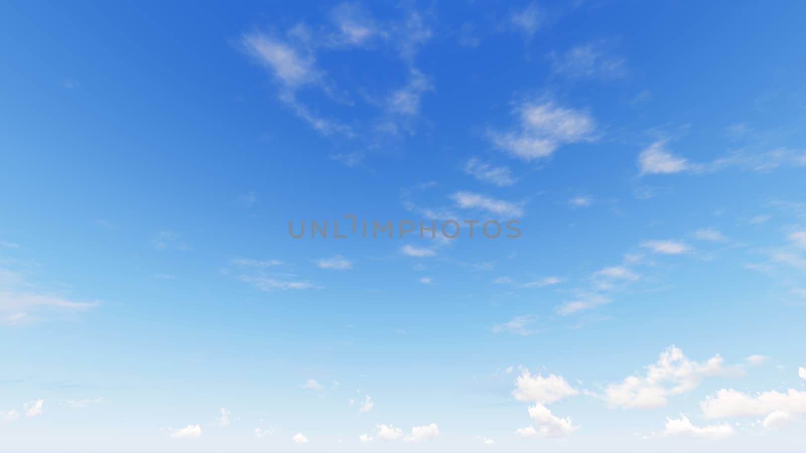 Cloudy blue sky abstract background, blue sky background with tiny clouds, 3d rendering

