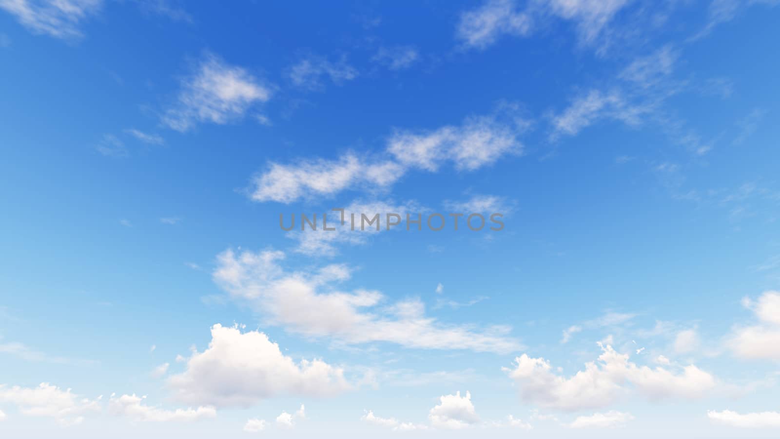 Cloudy blue sky abstract background, blue sky background with tiny clouds, 3d rendering

