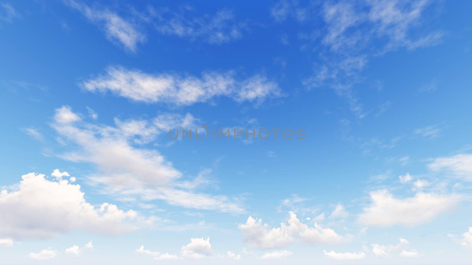 Cloudy blue sky abstract background, blue sky background with tiny clouds, 3d rendering

