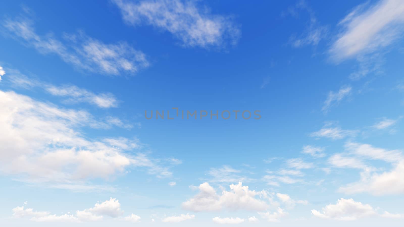 Cloudy blue sky abstract background, blue sky background with tiny clouds, 3d rendering

