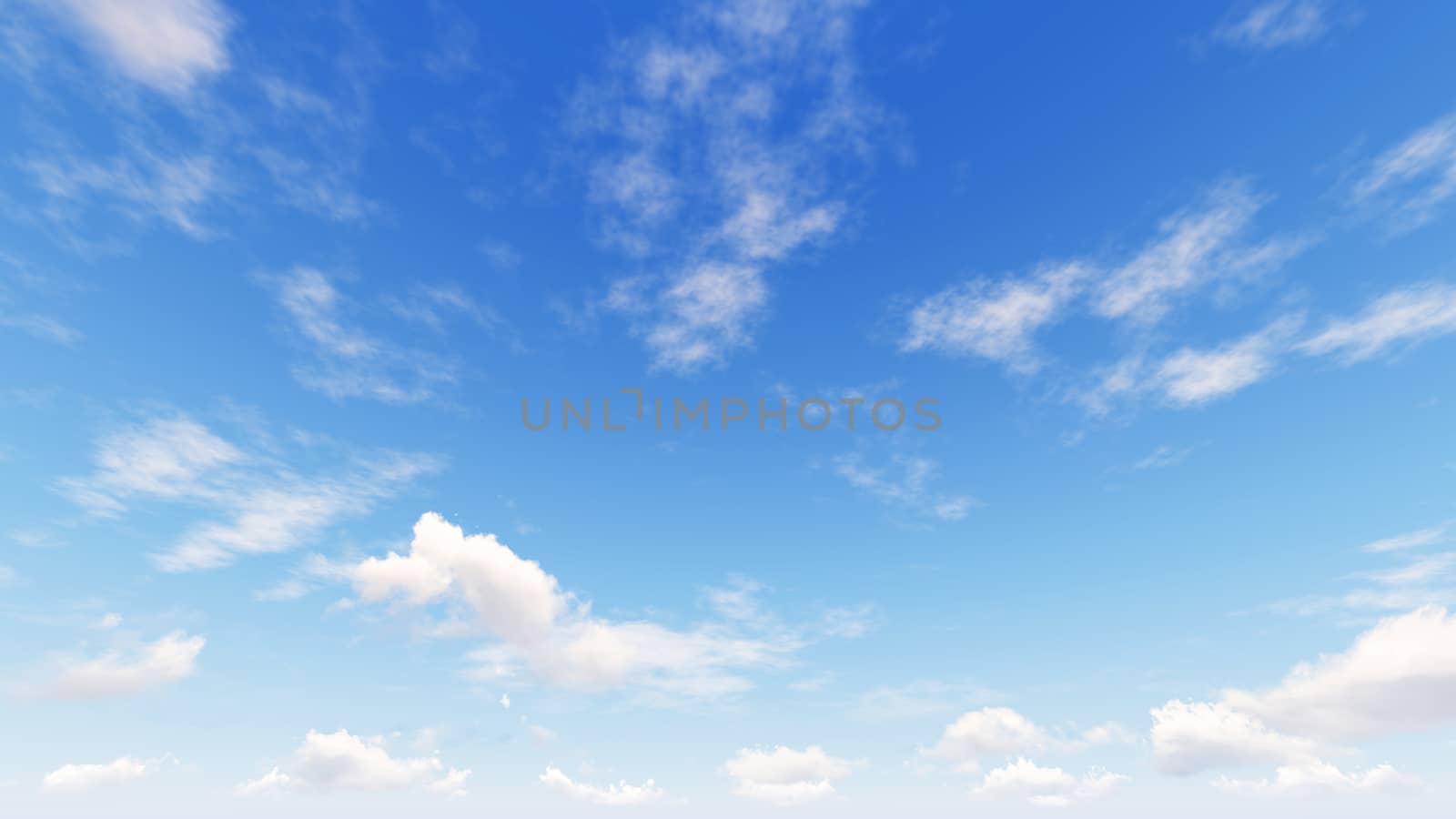 Cloudy blue sky abstract background, blue sky background with tiny clouds, 3d rendering

