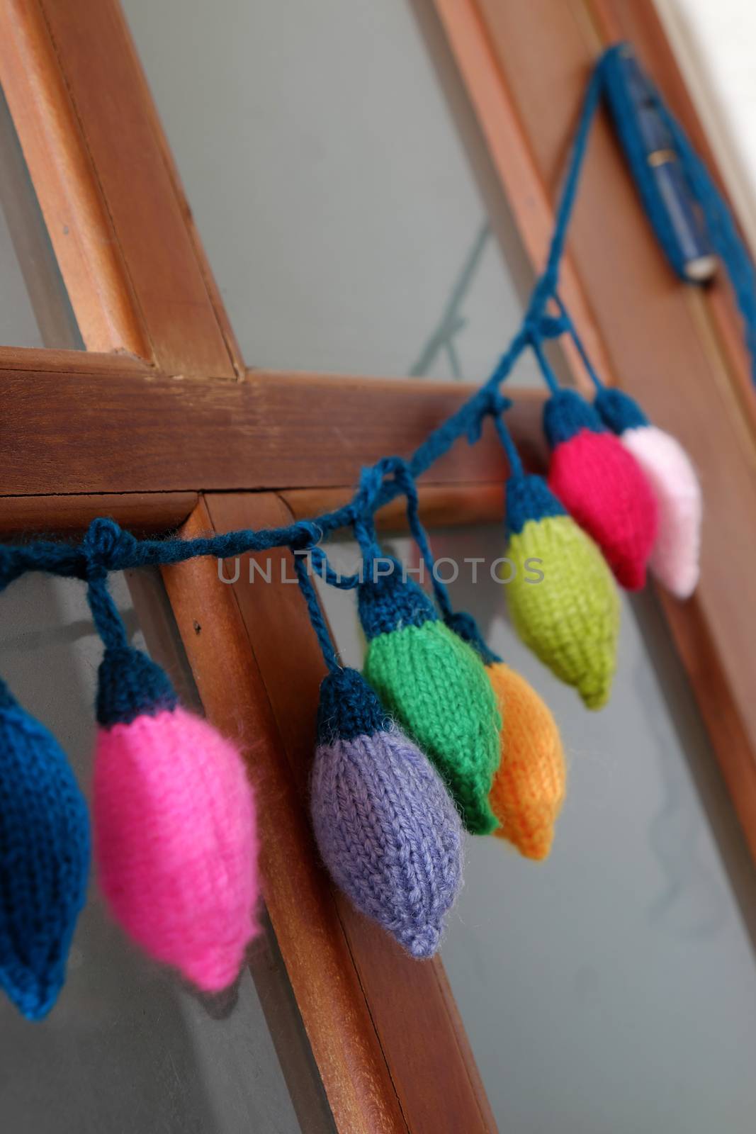 Xmas ornament,  knitted Christmas lights by xuanhuongho