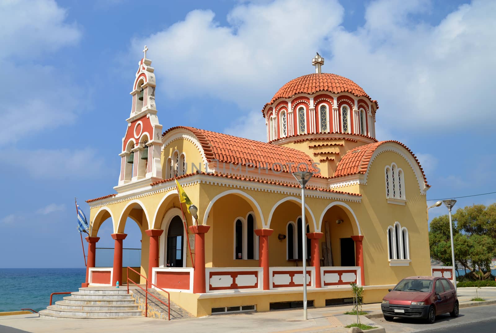 Rethymno city Greece Greek Orthodox church landmark architecture