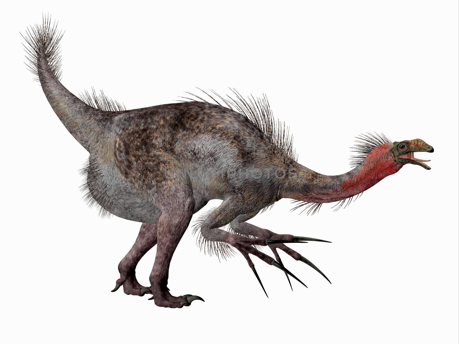 Therizinosaurus Dinosaur Side Profile by Catmando