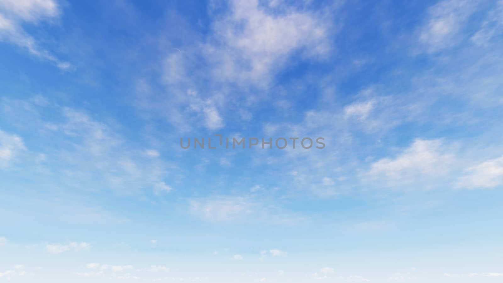 Cloudy blue sky abstract background, blue sky background with tiny clouds, 3d rendering

