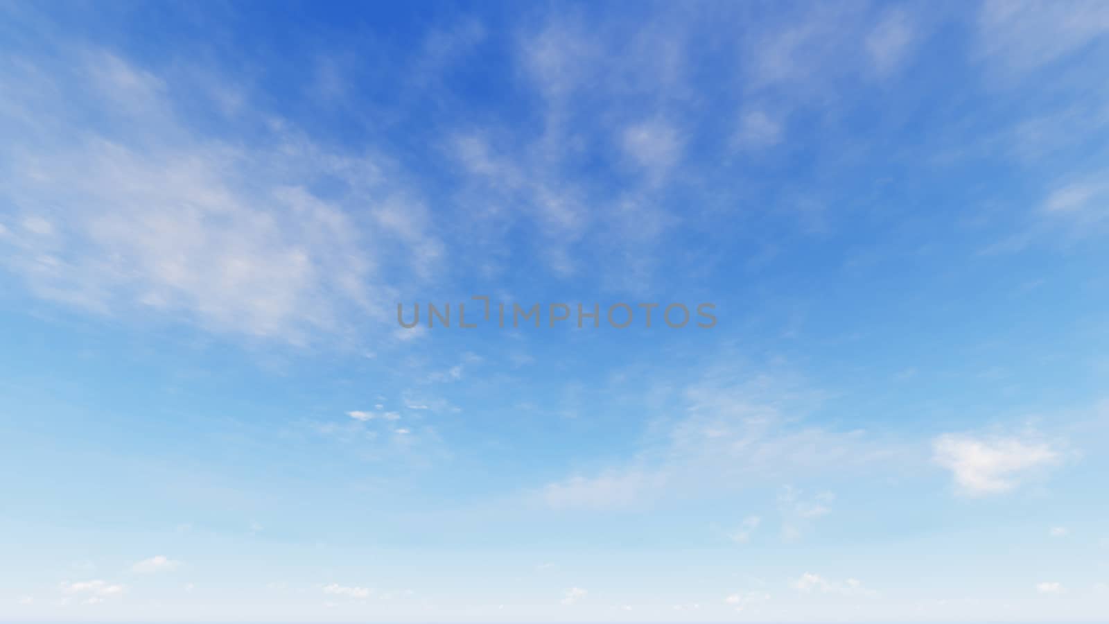 Cloudy blue sky abstract background, blue sky background with tiny clouds, 3d rendering

