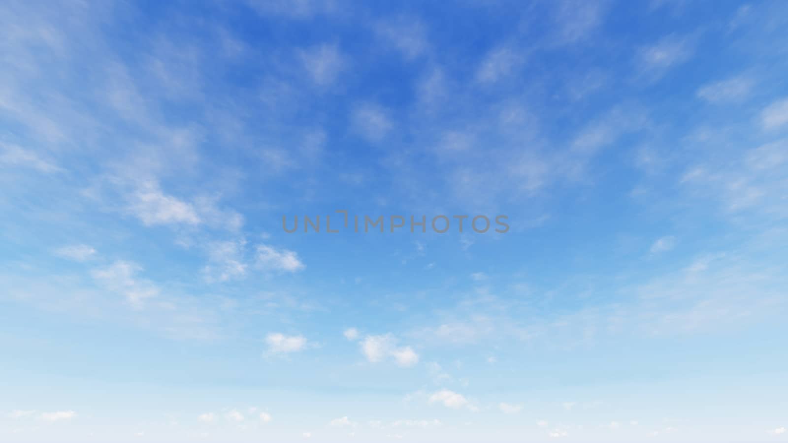 Cloudy blue sky abstract background, blue sky background with tiny clouds, 3d rendering

