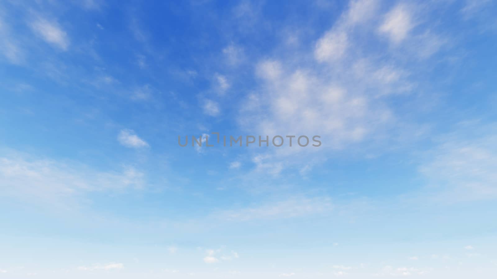 Cloudy blue sky abstract background, blue sky background with tiny clouds, 3d rendering

