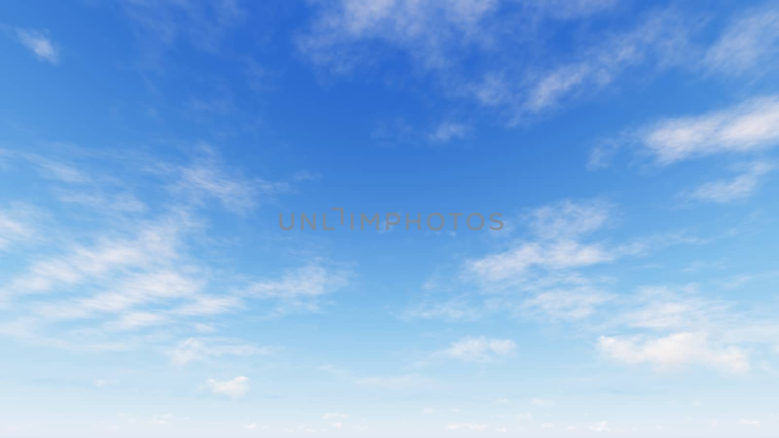 Cloudy blue sky abstract background, blue sky background with tiny clouds, 3d rendering

