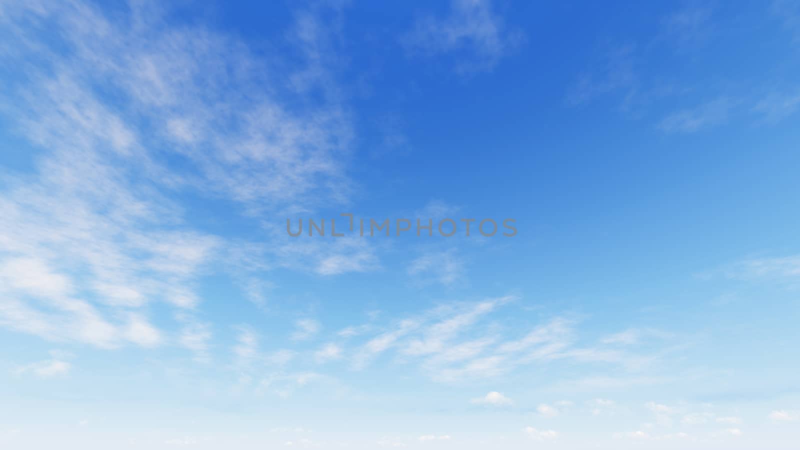 Cloudy blue sky abstract background, blue sky background with tiny clouds, 3d rendering

